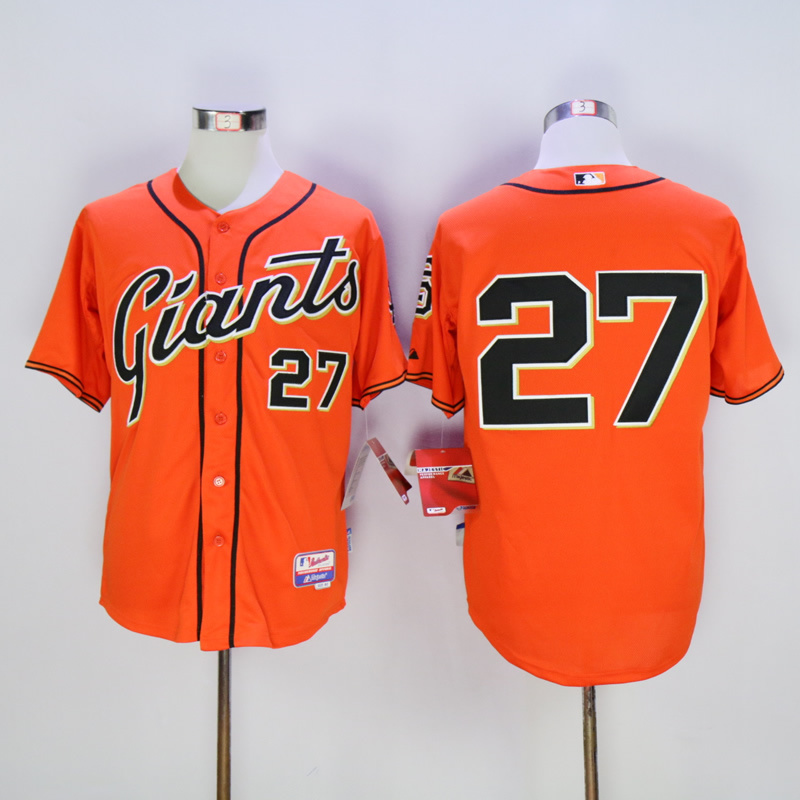 Men San Francisco Giants 27 Marichal Oragne MLB Jerseys